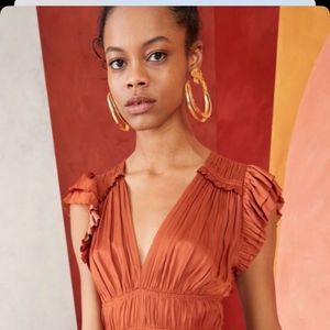 Ulla Johnson Claudia Dress in Rust